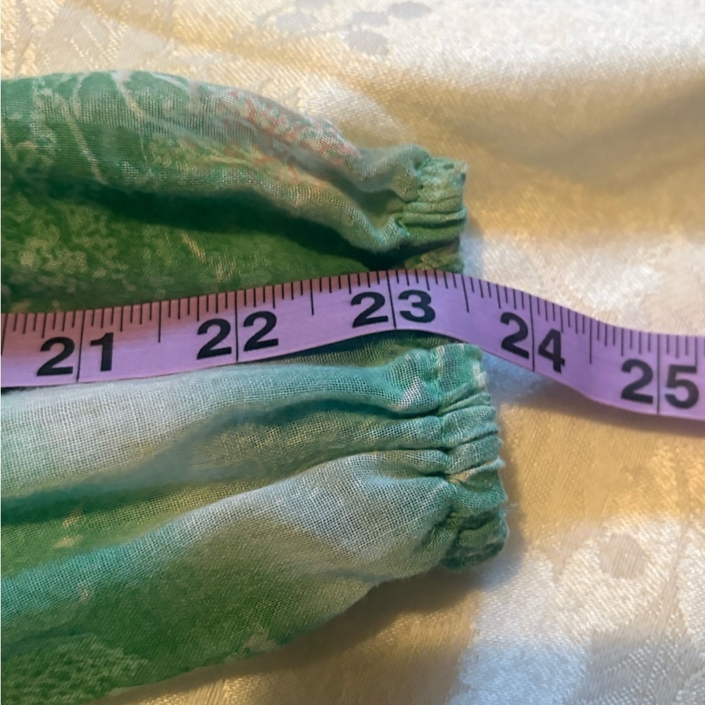Vintage Floral Green Dress - Picture 10 of 11